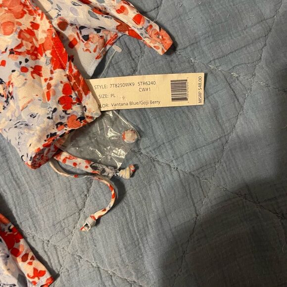 Zac & Rachel Floral Blouse – Petite Large PL Long Sleeve Top - Picture 2 of 7